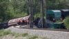 В Крыму в результате взрыва сошёл с рельсов поезд с зерном
