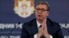 Serbian President Aleksandar Vucic (file photo)
