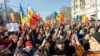 Imagine de la unul dintre protestele organizate de Ilan Șor în centrul Chișinăului, martie 2023.