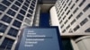 Уваход у будынак Міжнароднага крымінальнага суду ў Гаазе. Фота: REUTERS