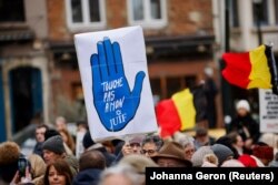 Protest protiv antisemitizma u Briselu, 10. decembar 2023.