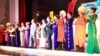 Artiști în timpul unui spectacol organizat de Zilele culturii în Turkmenistan, 2014. 