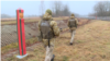 Архіўнае ілюстрацыйнае фота. Украінскія памежнікі патрулююць украінска-беларускую мяжу ў Валынскай вобласьці, лістапад 2021 году
