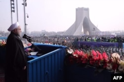Iranian President Hassan Rohani called Trump's administration "a problem" and said Iran will "strongly answer any threat."