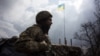 Крайній блок-пост українських військових на дорозі до Донецька неподалік Авдіївки, березень 2016 року