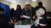 People vote during a referendum in the southern Moldovan autonomous region of Gagauzia on February 2.