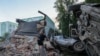 UKRAINE -- Consequences of the Russian attack on Kyiv. July 4, 2025