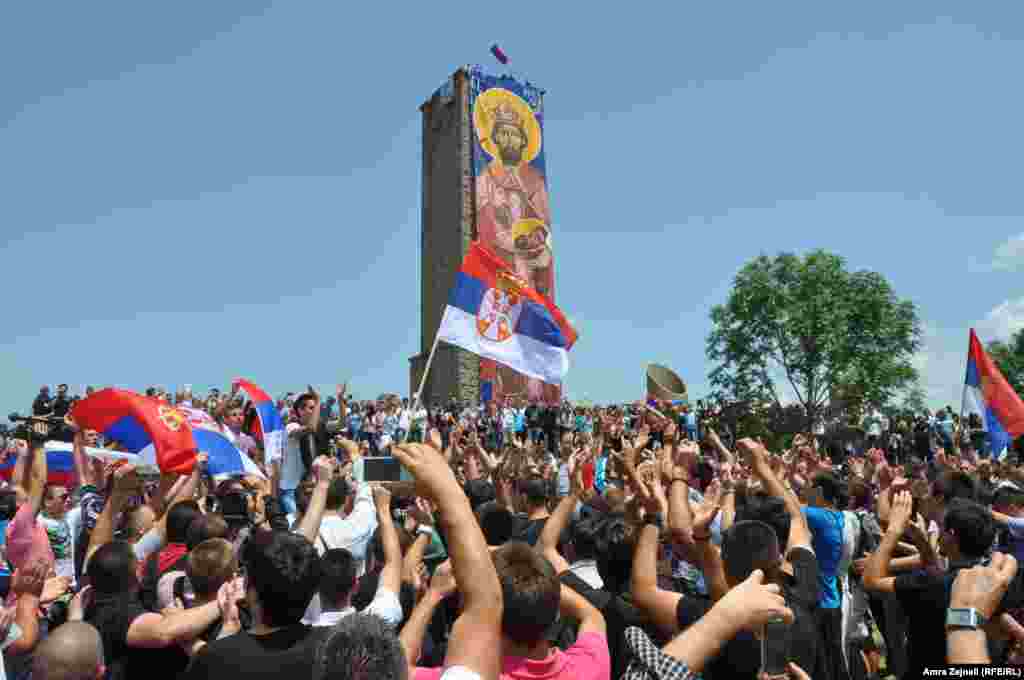 Kosovo - Tradicionalno srpsko okupljanje na Gazimestanu, 28. juni 2013.
