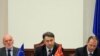 Евроамбасадорот Ерван Фуере, пратеникот Зоран Петрески и амбасадорот на Унгарија Ференц Кекеши