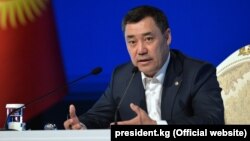 Kyrgyz acting President Sadyr Japarov (file photo)