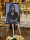 UKRAINE -- Farewell ceremony for Ukrainian journalist Viktoria Roshchyna, who died in Russian captivity. Kyiv, August 8, 2025