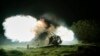 Ukrainian forces fire artillery toward Russian positions in the Kherson region on October 27.