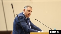 Милорад Додик, поранешен претседател на Република Српска, август 2025 година.