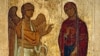 Fragment of Korsun Annunciation Icon – Annunciation of the Blessed Virgin Mary, written around 1022 in Korsun or in Kyiv