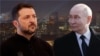 Kazakhstan – Left to right: Volodymyr Zelensky and Vladimir Putin, cover, collage for Azattyq.org