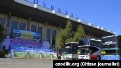 Автобус из Ташкента в Алматы. Иллюстративное фото