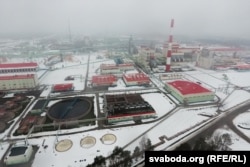Сьветлагорскі завод беленай цэлюлёзы, зь якога ў Беразіну былі скінутыя адкіды (архіўнае фота)