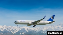 Самолёт авиакомпании Air Astana