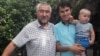 Uzbek writer Nurullo Otahonov and his son Fayzulin Otahonov