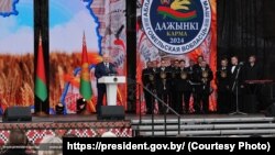 Лукашэнка ў Гомельскай вобласьці ў пасёлку Карма. Дажынкі-2024
