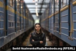 Катерина Есипчук, единственная женщина-машинист киевского метрополитена
