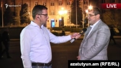 Լեռնային Ղարաբաղի նախկին վարչապետ Արայիկ Հարությունյանը ուղիղ հեռուստաեթերում հարցազրույց է տալիս «Ազատությանը», Ստեփանակերտ, 7-ը ապրիլի, 2019թ․