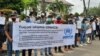 Afghan refugees in Indonesia plead with the United Nations to help them gain better conditions, rights, and access to asylum applications in Australia and other countries.