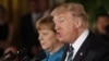 Președintele Donald Trump și cancelara Angela Merkel la conferința comună de presă de la Washington