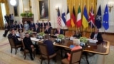 Палітычныя лідэры бяруць удзел у перамовах наконт міру ва Ўкраіне ў Белым доме 