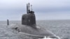 The Kazan, a Russian Yasen-class nuclear submarine, arrives at its base in the Murmansk. region (file photo)