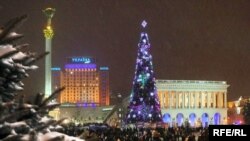 Ялинка на Майдані Незалежності, Київ, 19 грудня 2009 року